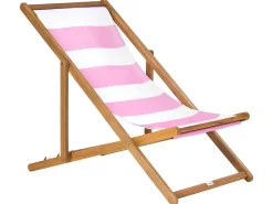 Sæt af 2 erstatningsbetræk til liggestol ANZIO/AVELLINO 113 x 44 cm Lyserød