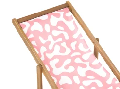 Sæt af 2 erstatningsbetræk til liggestol ANZIO/AVELLINO 113 x 44 cm Lyserød