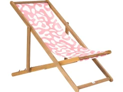 Sæt af 2 erstatningsbetræk til liggestol ANZIO/AVELLINO 113 x 44 cm Lyserød