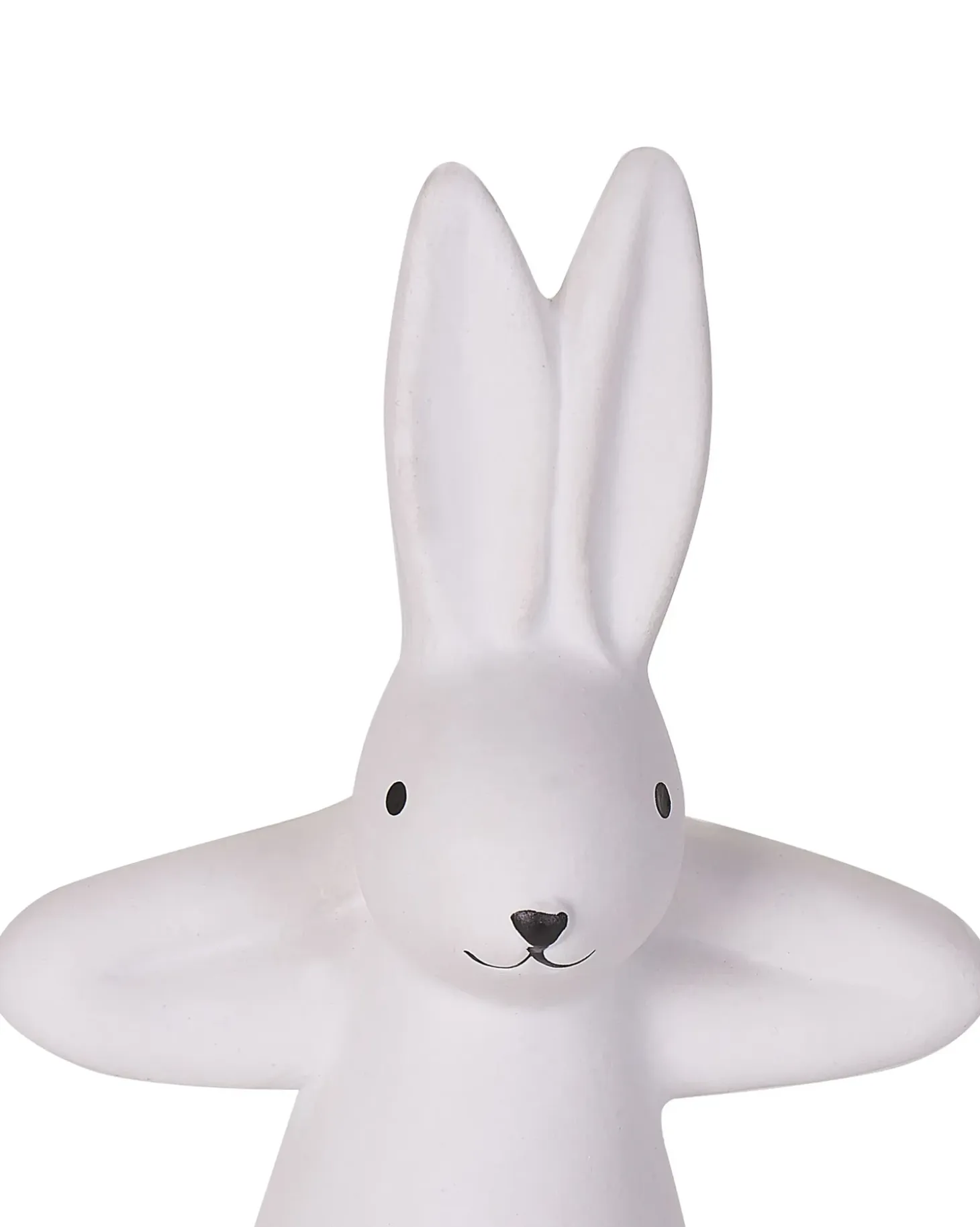 Sæt af 3 figurer Hare BREST Keramik Hvid