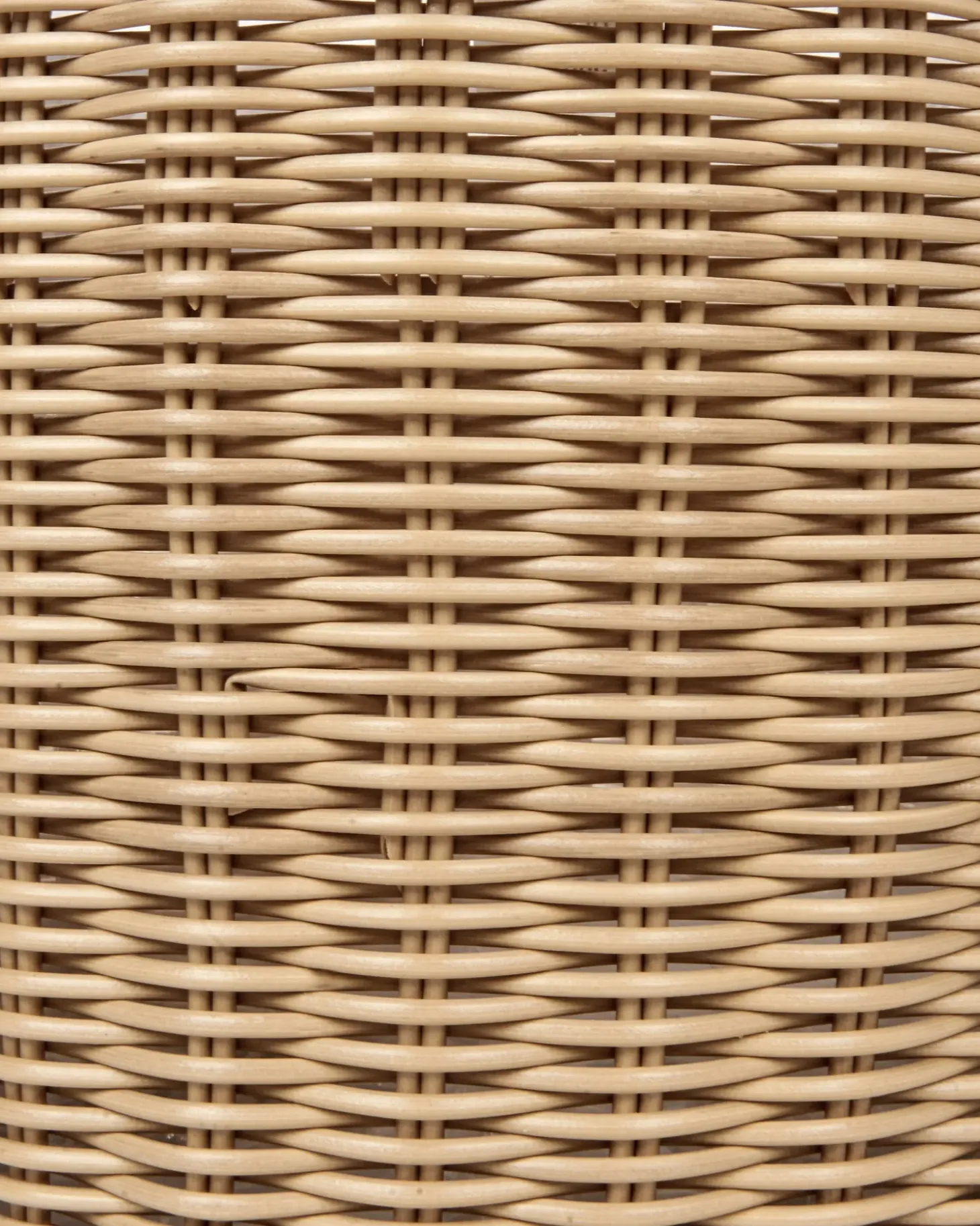 Sæt af 3 flet kurve til planter PENDULA 33/37/45 cm Naturlig PE-rattan