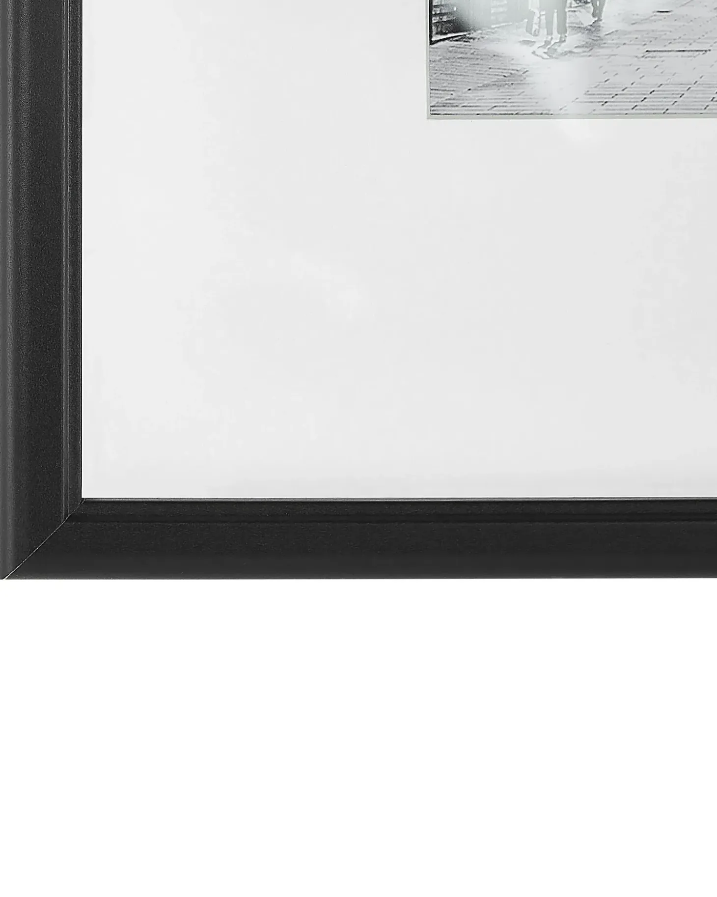 Sæt af 7 fotorammer ZINARE Urbant motiv Sort