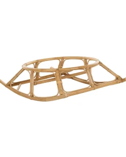 Sæt af 2 gyngestole ORVIETO Rattan Naturlig