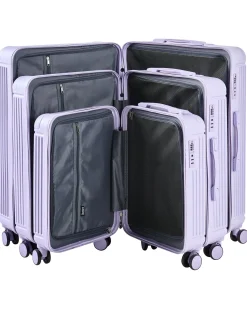 Sæt af 3 hardcase-kufferter MYNTIS Lilla