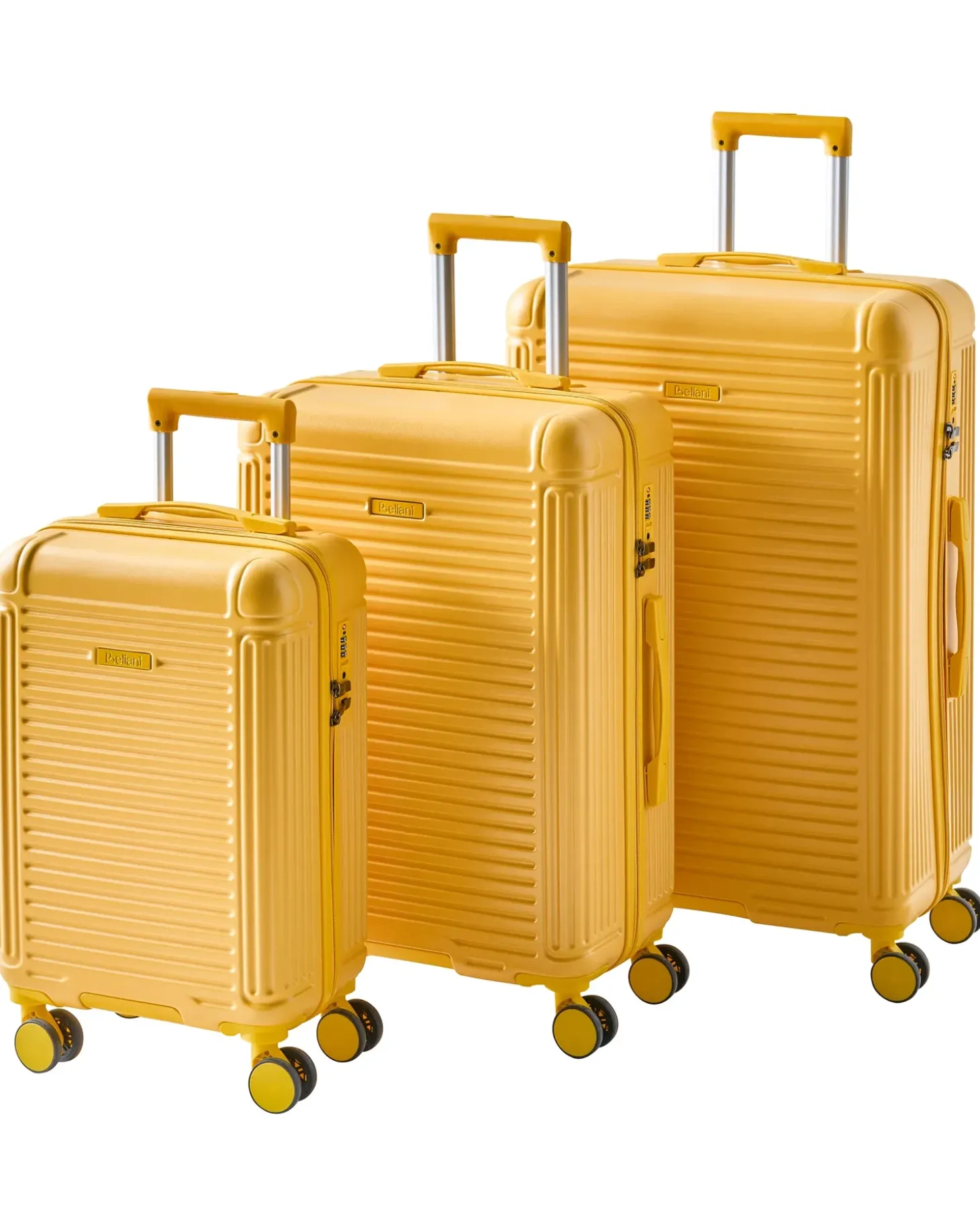 Sæt af 3 hardcase-kufferter MYNTIS Gul