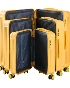 Sæt af 3 hardcase-kufferter MYNTIS Gul