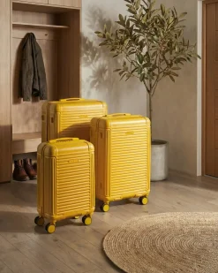 Sæt af 3 hardcase-kufferter MYNTIS Gul