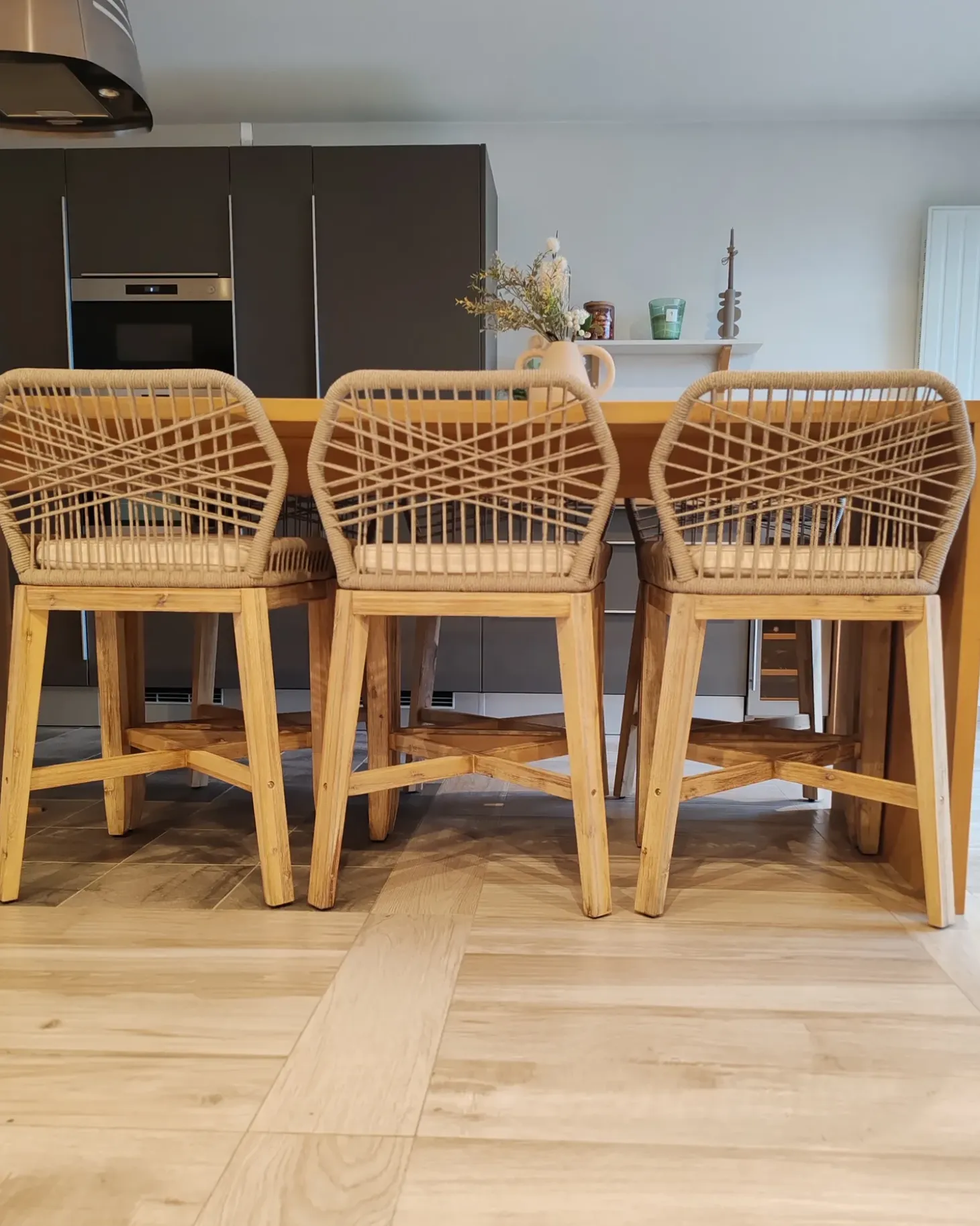 Sæt af 2 have barstole TALAMONE Akacietræ Beige