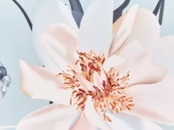 Sæt af 2 havehynder APRICALE Blomstermønster 40 x 60 cm Blå