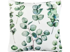 Sæt af 2 havehynder BOSQUE Plante mønster 45 x 45 cm Grøn