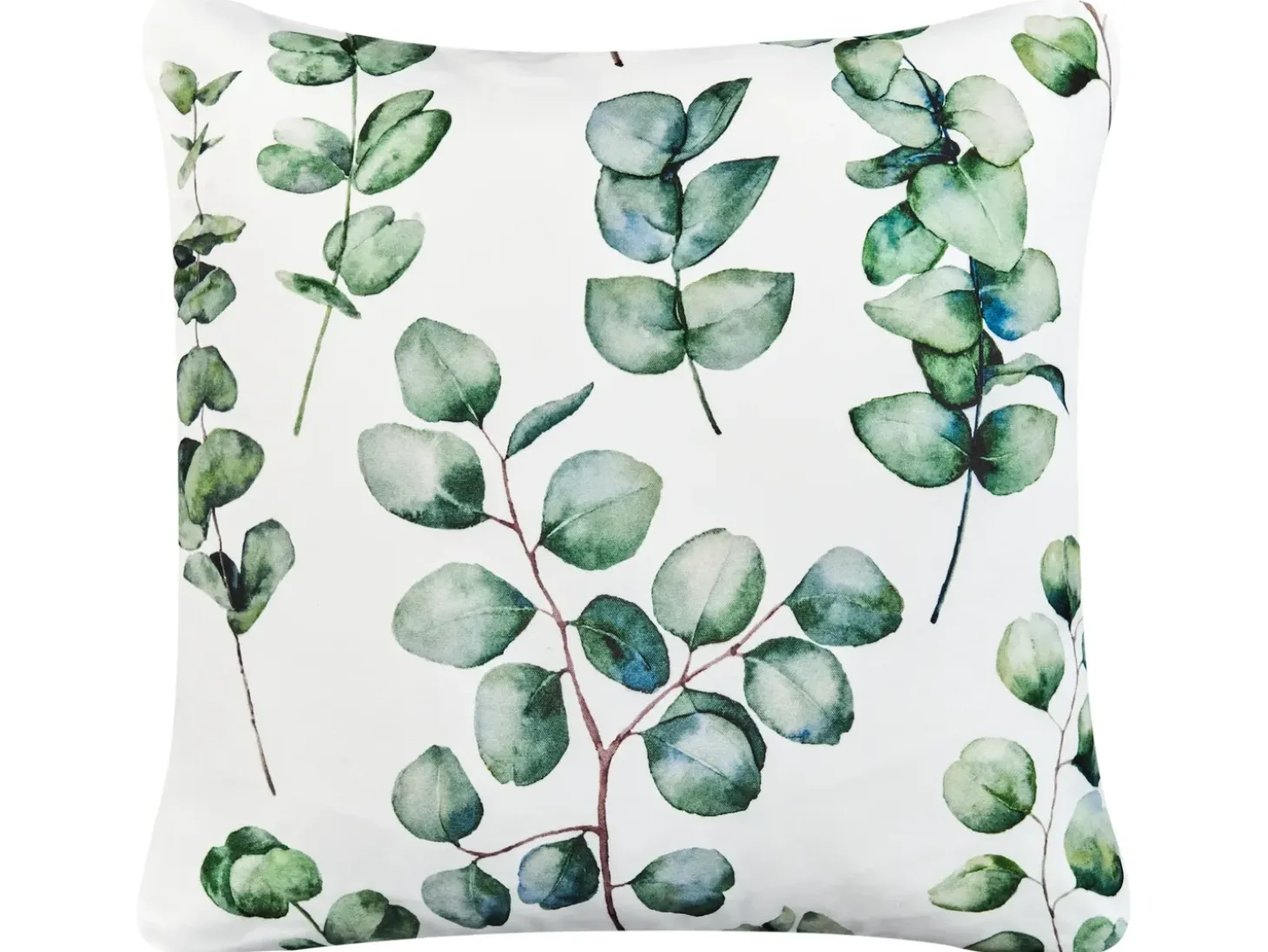 Sæt af 2 havehynder BOSQUE Plante mønster 45 x 45 cm Grøn