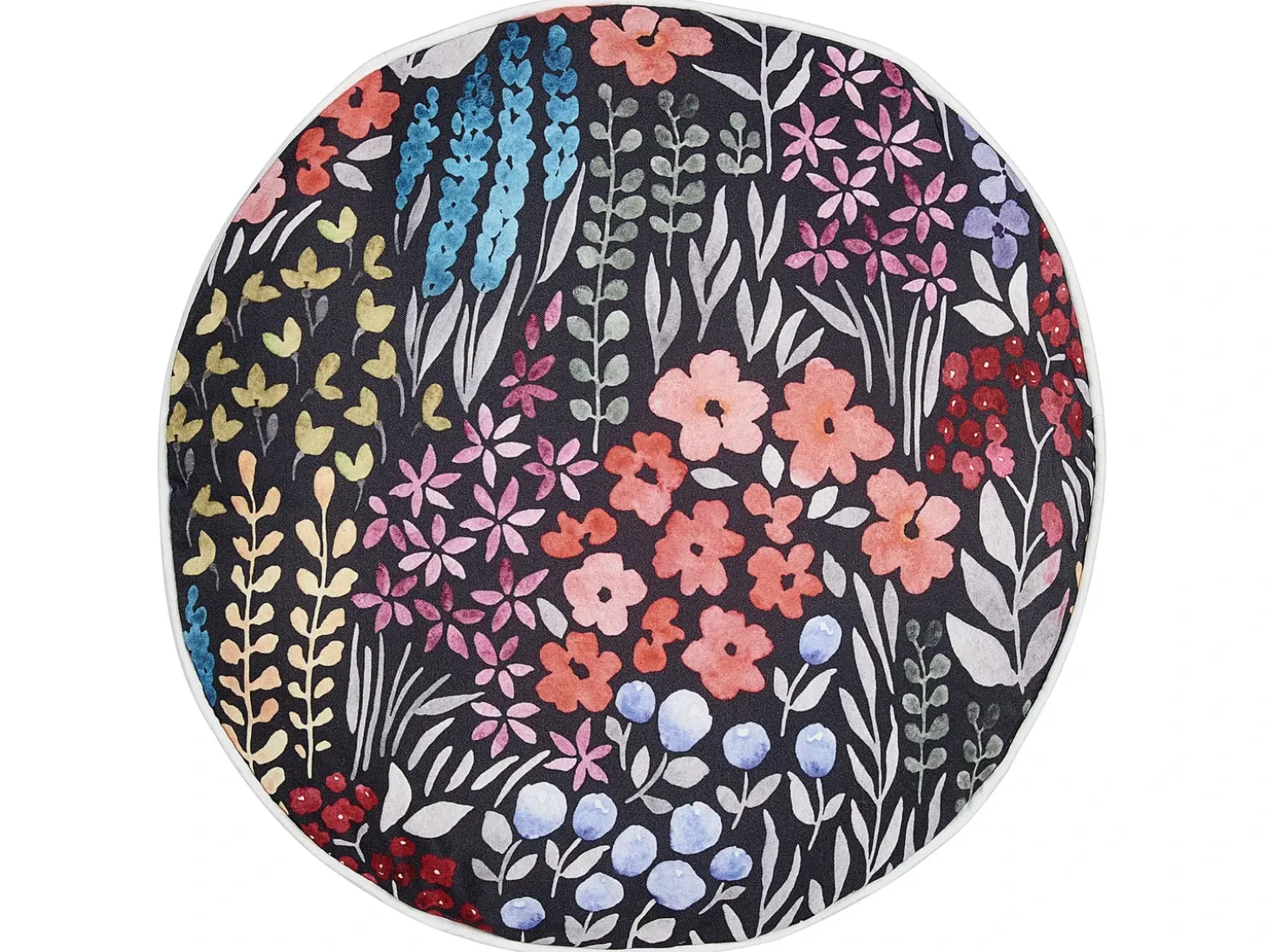 Sæt af 2 havehynder CASTELARO Blomstermønster 40 x 40 cm Multifarvet