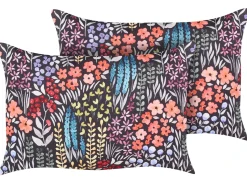 Sæt af 2 havehynder CASTELARO Blomstermønster 40 x 60 cm Multifarvet