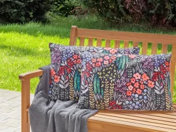 Sæt af 2 havehynder CASTELARO Blomstermønster 40 x 60 cm Multifarvet