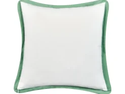 Sæt af 2 havehynder MEADOW Plante mønster 45 x 45 cm Grøn