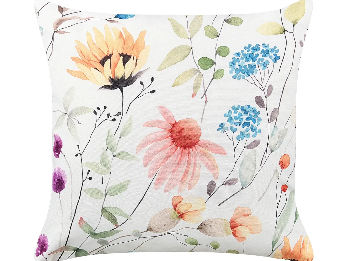 Sæt af 2 havehynder MONESI Blomstermønster 45 x 45 cm Multifarvet