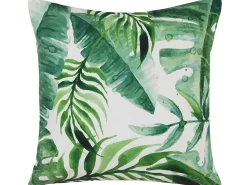 Sæt af 2 havehynder PAVELLI Plante mønster 45 x 45 cm Grøn