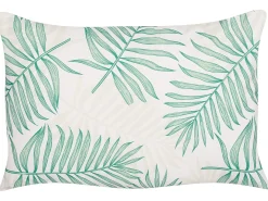 Sæt af 2 havehynder POGGIO Plante mønster 40 x 60 cm Grøn