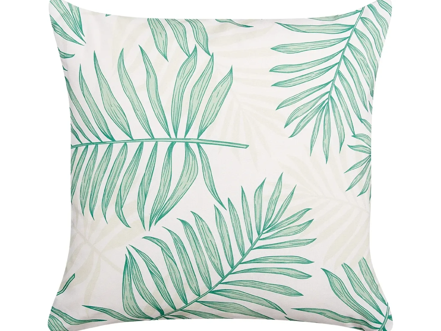 Sæt af 2 havehynder POGGIO Plante mønster 45 x 45 cm Grøn