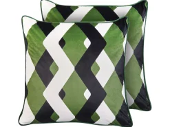 Sæt af 2 havehynder SWAY Geometrisk mønster 45 x 45 cm Multifarvet