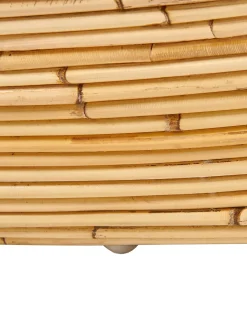 Sæt af 2 havelænestole MAIORI Rattan Naturlig