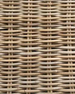 Sæt af 2 havelænestole MAROS II Rattan Naturlig