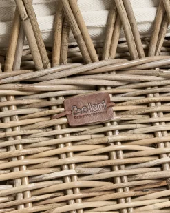 Sæt af 2 havelænestole MAROS II Rattan Naturlig