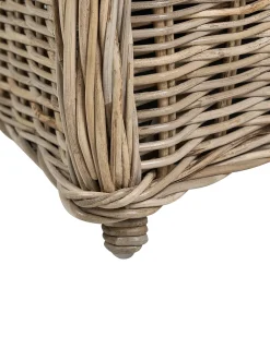 Sæt af 2 havelænestole med hynder SUSUA II Rattan Naturlig