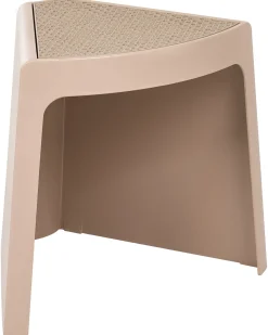 Sæt af 4 havepuffer EVROS Beige