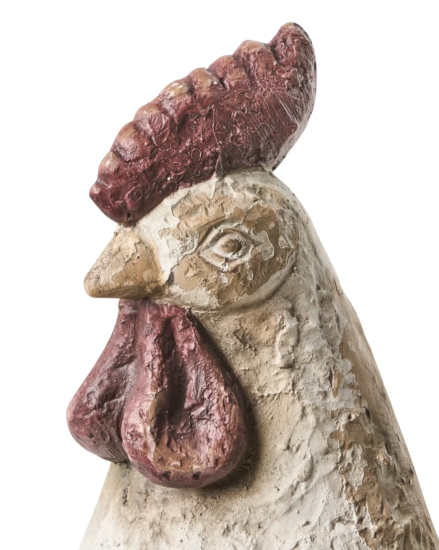 Sæt af 2 havestatuer SPECCHIA Kylling Beige