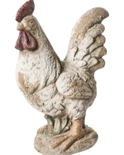 Sæt af 2 havestatuer SPECCHIA Kylling Beige