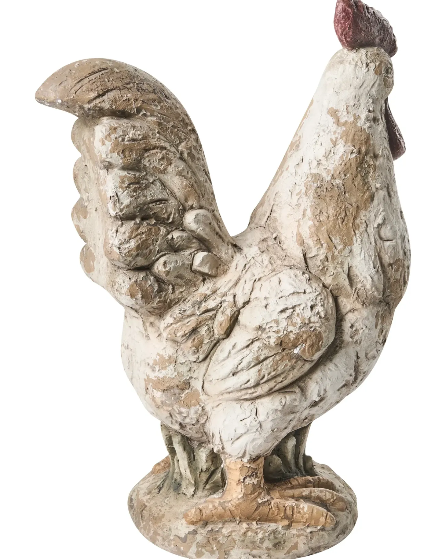 Sæt af 2 havestatuer SPECCHIA Kylling Beige