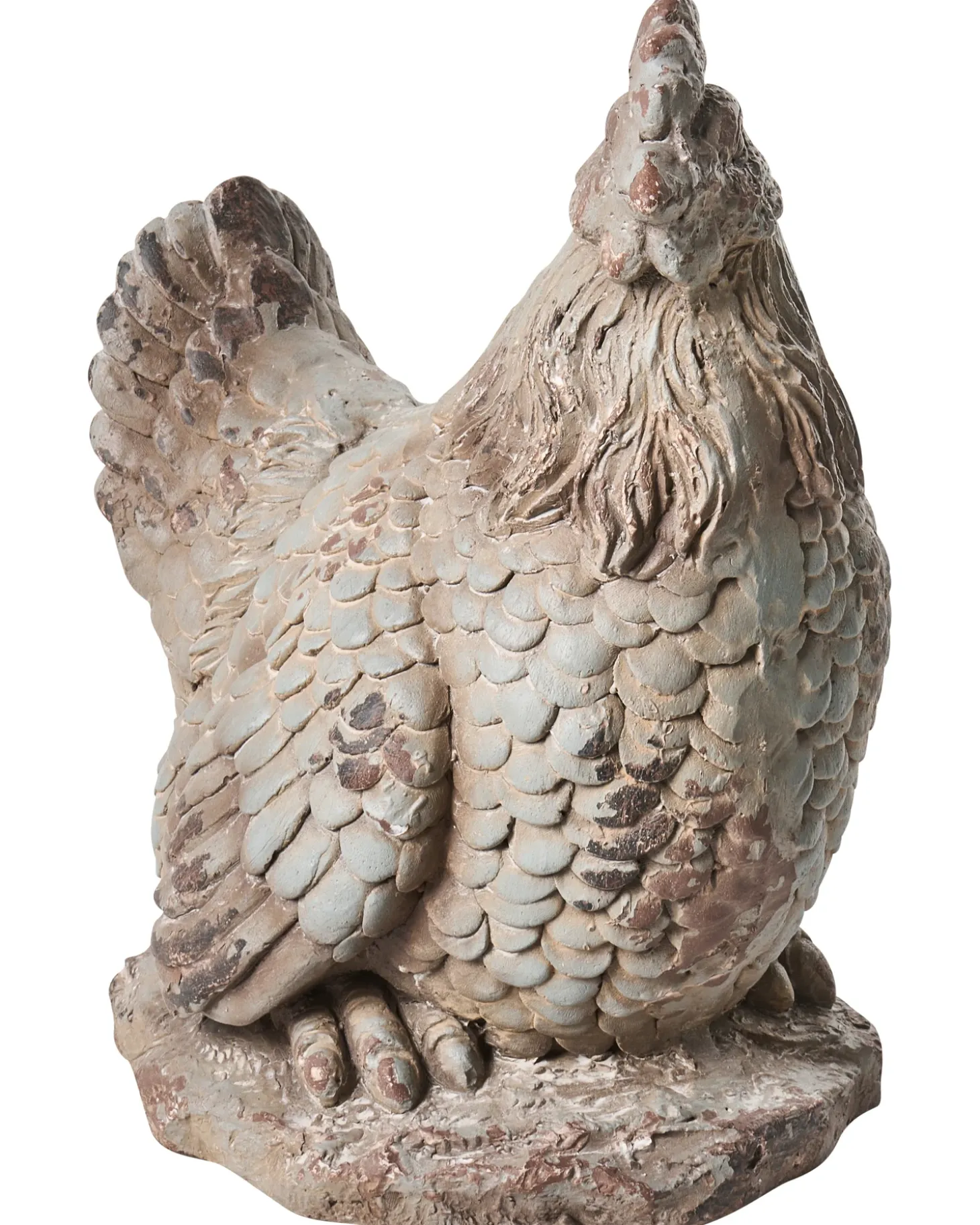 Sæt af 2 havestatuer SPECCHIA Kylling Beige