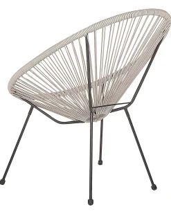 Sæt af 2 havestole ACAPULCO II PE-rattan Lysegrå