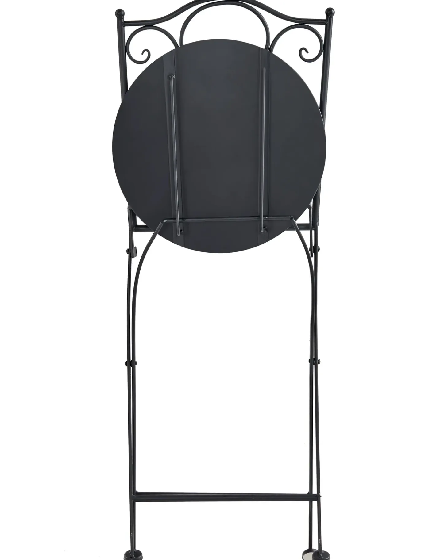 Sæt af 2 havestole ADRANO Foldbar Metal Sort