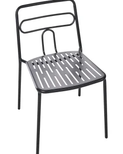 Sæt af 2 havestole AGEROLA Metal Sort
