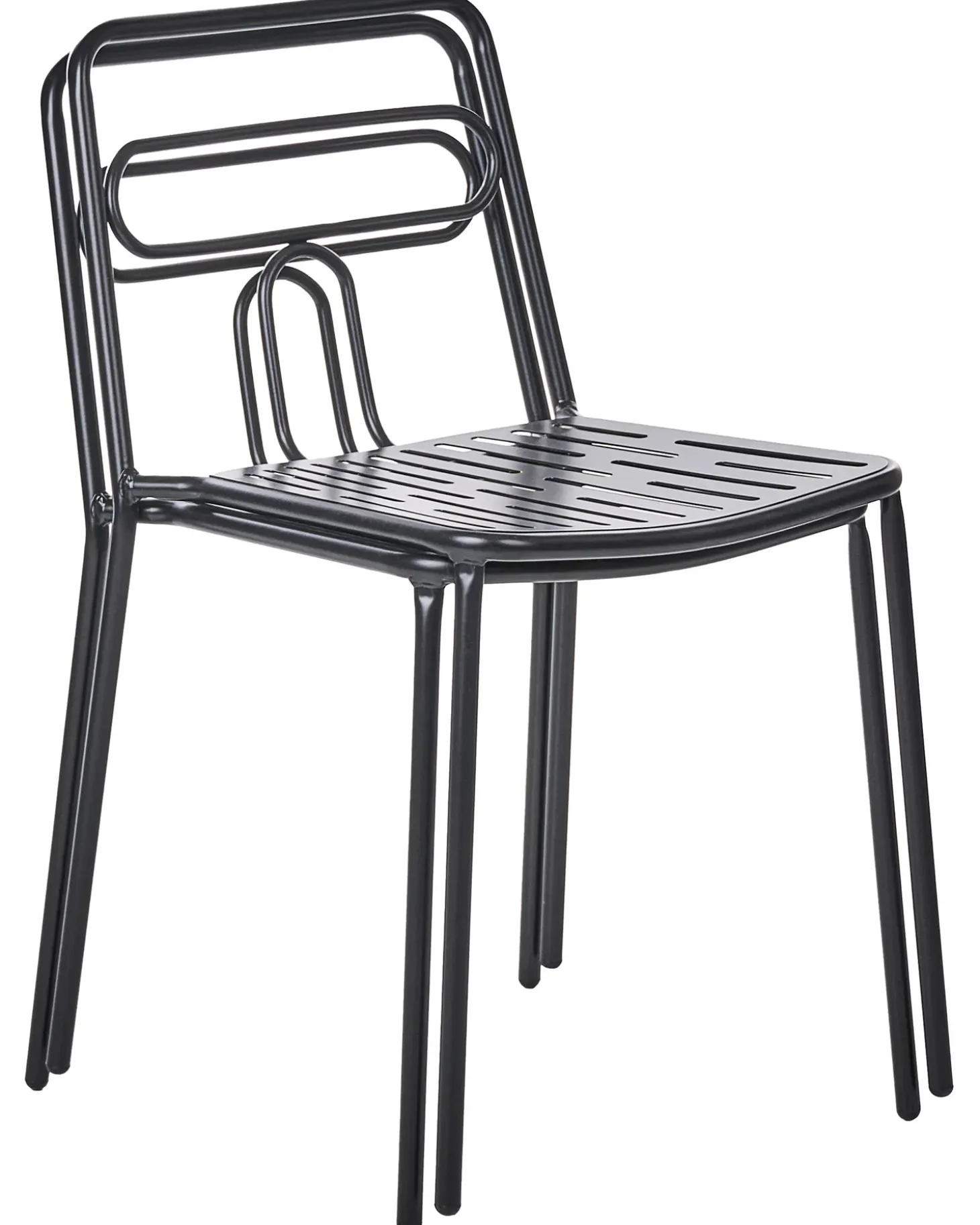 Sæt af 2 havestole AGEROLA Metal Sort