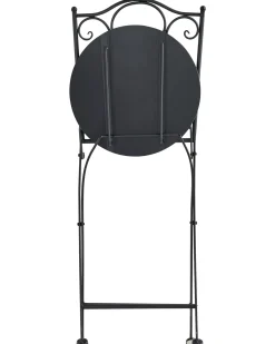 Sæt af 2 havestole AGGIUS Foldbar Metal Sort