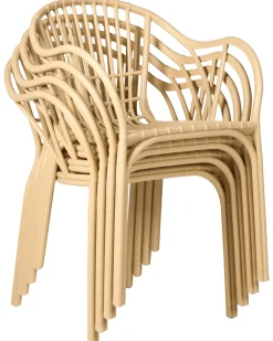 Sæt af 4 havestole ANDORA Beige