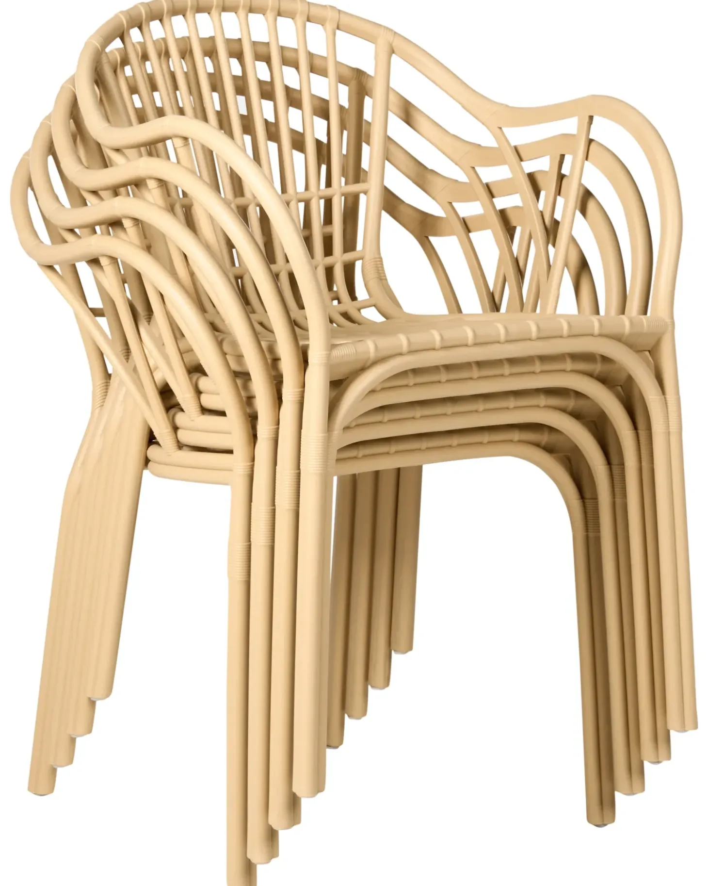 Sæt af 4 havestole ANDORA Beige