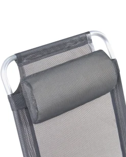 Sæt af 2 havestole ASINE Foldbar Metal Grå