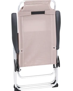 Sæt af 2 havestole ASINE Foldbar Metal Beige