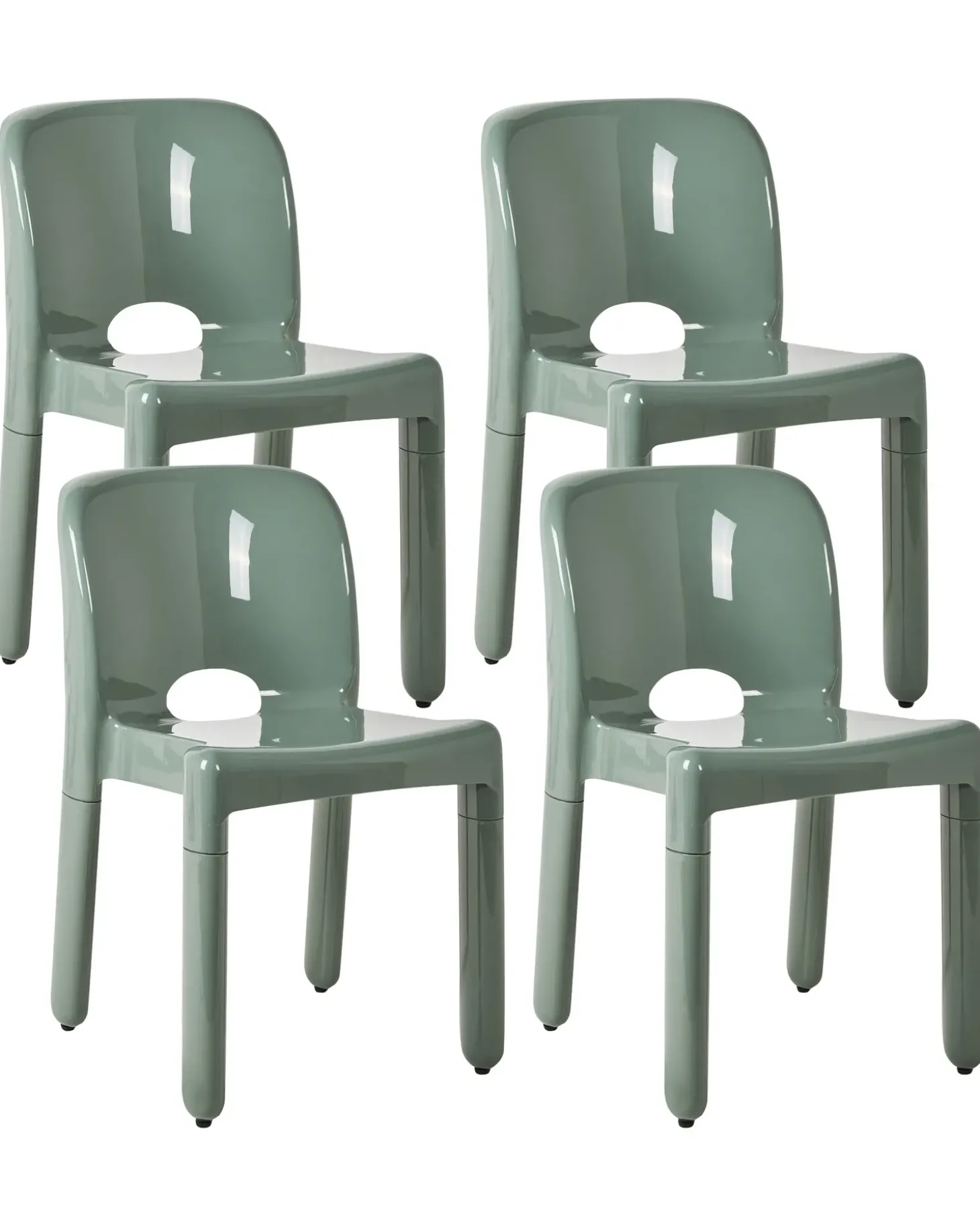 Sæt af 4 havestole BETIM Grøn