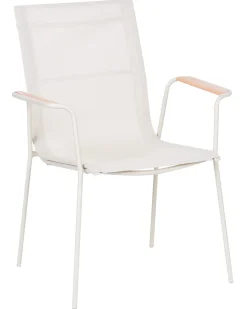 Sæt af 4 havestole CARAVINO Metal Lys Beige