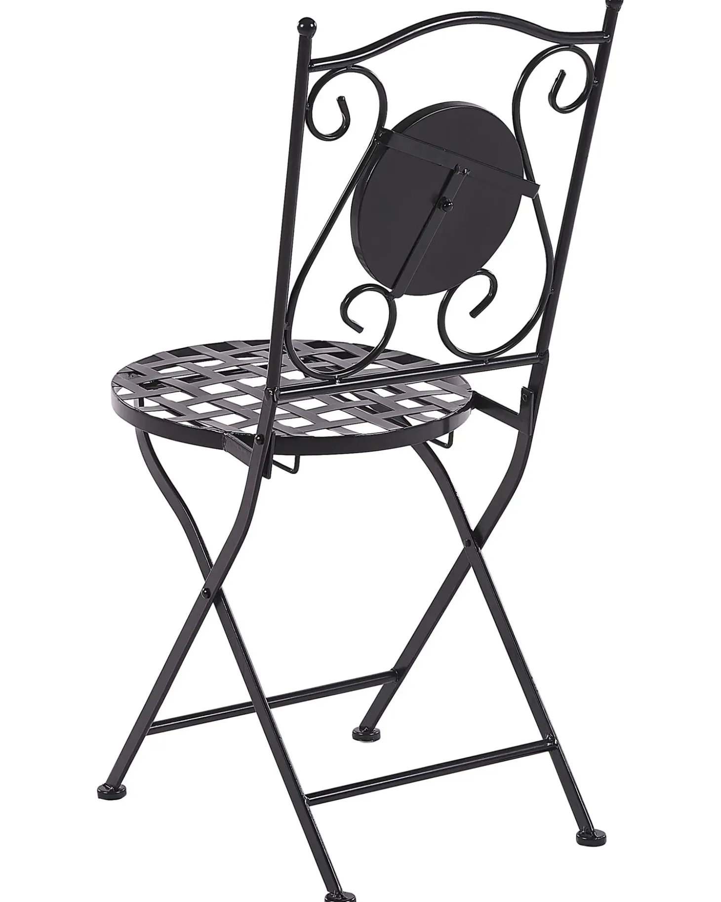 Sæt af 2 havestole CARIATI Metal Sort