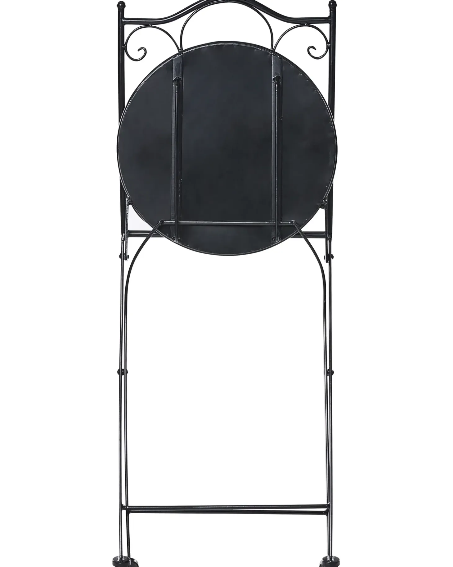 Sæt af 2 havestole CARONA Foldbar Metal Sort