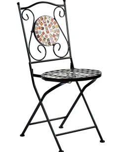 Sæt af 2 havestole CASARIO Metal Sort