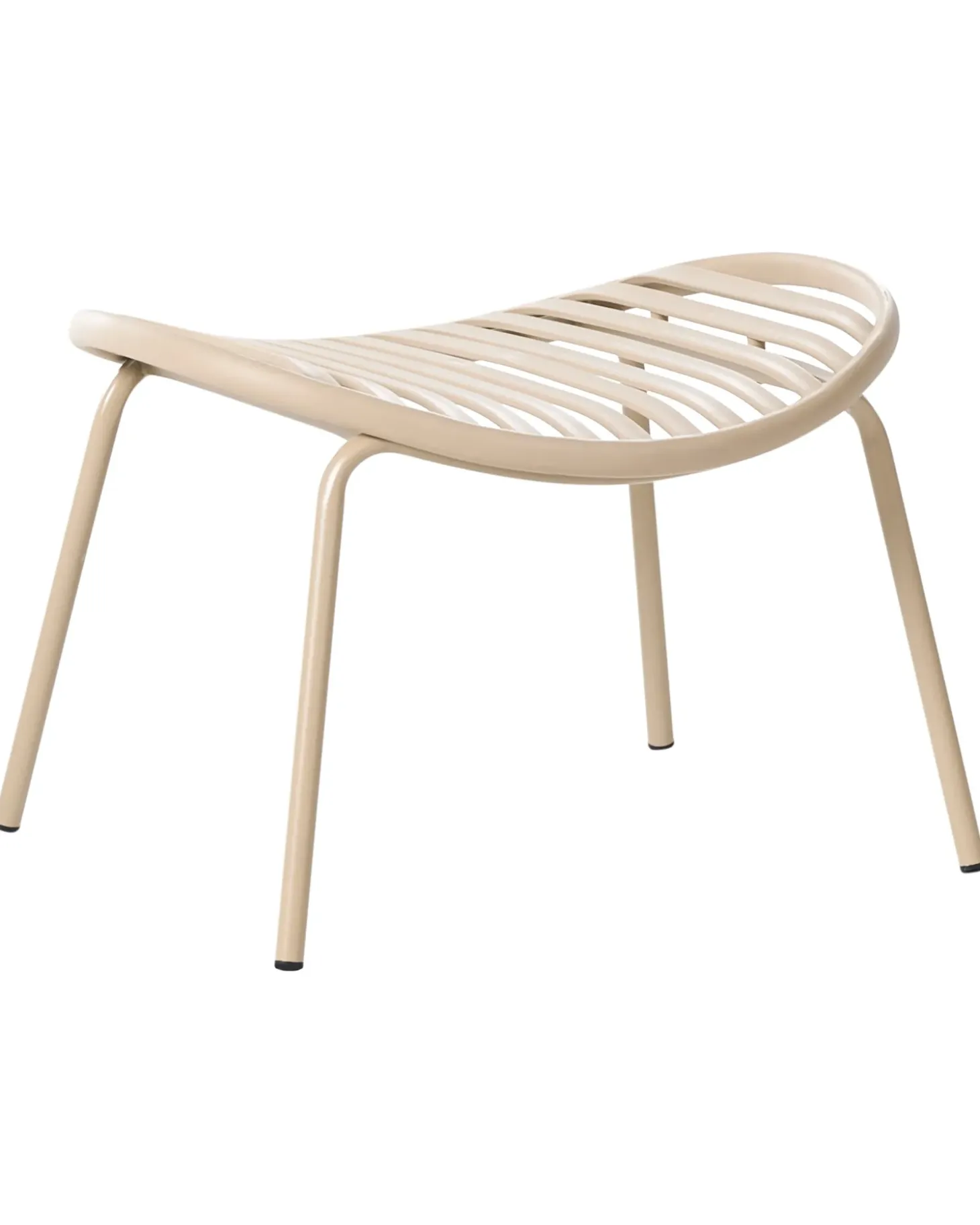 Sæt af 2 havestole CASPERIA med fodskammel Sand Beige
