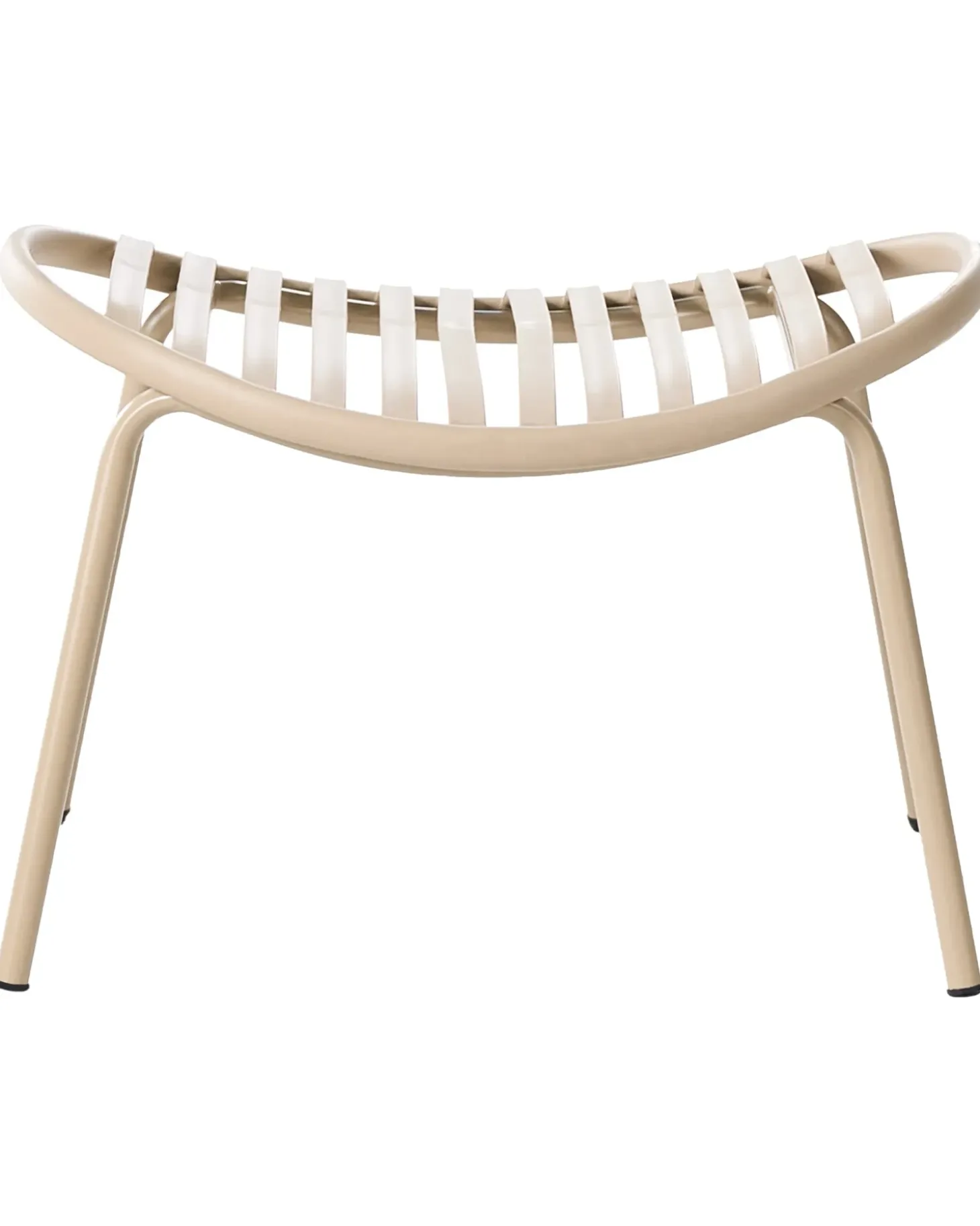 Sæt af 2 havestole CASPERIA med fodskammel Sand Beige