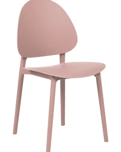 Sæt af 4 havestole CEARA Lyserød